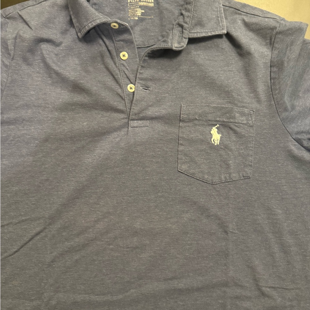 Polo by Ralph Lauren Men's Slate Blue Polo Shirt